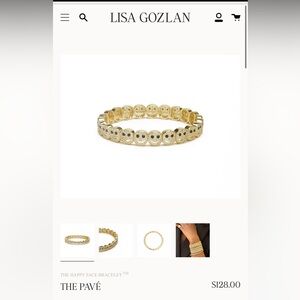 Lisa Gozlan The Pave Happy Face Bracelet